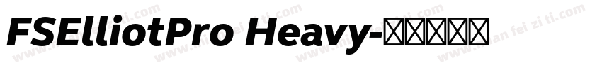 FSElliotPro Heavy字体转换